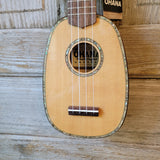 Ohana Pineapple Sopranino TPK-70G All Solid Spruce / Mahogany w Abalone Ukulele h760