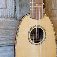 Ohana Pineapple Sopranino TPK-70G All Solid Spruce / Mahogany w Abalone Ukulele h761
