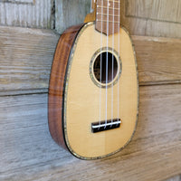 Ohana Pineapple Sopranino TPK-70G All Solid Spruce / Mahogany w Abalone Ukulele h761