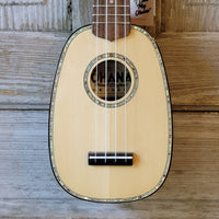 Ohana Pineapple Sopranino TPK-70G All Solid Spruce / Mahogany w Abalone Ukulele h762