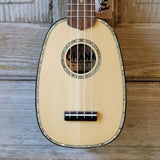 Ohana Pineapple Sopranino TPK-70G All Solid Spruce / Mahogany w Abalone Ukulele h762