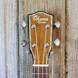 Ohana Pineapple Sopranino TPK-70G All Solid Spruce / Mahogany w Abalone Ukulele h762