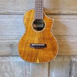 Ohana Tenor TK-7 All Solid Acacia Confort Edge Florentine Cutaway Ukulele h768