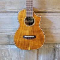 Ohana Tenor TK-7 All Solid Acacia Confort Edge Florentine Cutaway Ukulele h768