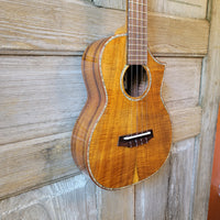 Ohana Tenor TK-7 All Solid Acacia Confort Edge Florentine Cutaway Ukulele h768