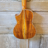 Ohana Tenor TK-7 All Solid Acacia Confort Edge Florentine Cutaway Ukulele h768