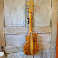 Ohana Tenor TK-7 All Solid Acacia Confort Edge Florentine Cutaway Ukulele h768