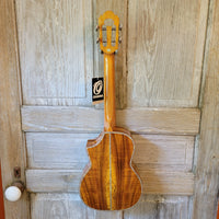 Ohana Tenor TK-7 All Solid Acacia Confort Edge Florentine Cutaway Ukulele h768