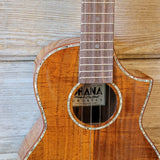 Ohana Tenor TK-7 All Solid Acacia Confort Edge Florentine Cutaway Ukulele h769