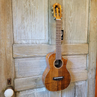 Ohana Tenor TK-7 All Solid Acacia Confort Edge Florentine Cutaway Ukulele h769