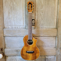 Ohana Tenor TK-7 All Solid Acacia Confort Edge Florentine Cutaway Ukulele h770