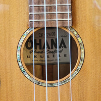 Ohana Concert CK-260G All Solid Cedar / Acacia Ukulele h788