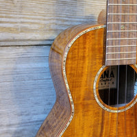 Ohana Tenor TK-7 All Solid Acacia Confort Edge Florentine Cutaway Ukulele h806