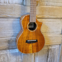 Ohana Tenor TK-7 All Solid Acacia Confort Edge Florentine Cutaway Ukulele h806