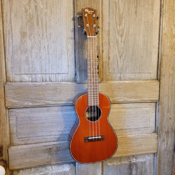 Ohana Concert CK-50G All Solid Cedar / Rosewood Ukulele h816