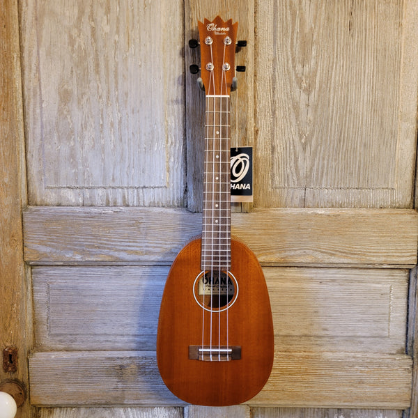 Ohana Concert Pineapple PKC-25G All Solid Mahogany Gloss Ukulele h823