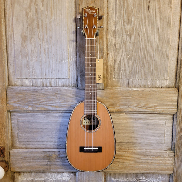 Ohana Concert Pineapple PKC-50G All Solid Cedar / Mahogany Ukulele h825