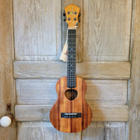 KoAloha Tenor All Solid Koa KTM-10 Pikake Satin Made in Hawaii Ukulele w/ Hardcase h836