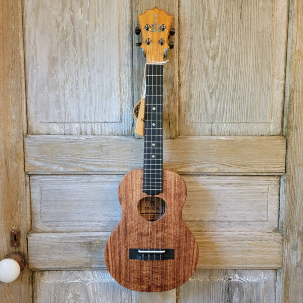KoAloha Tenor Slimline Pikake All Solid Koa KTM-S10P Satin Finish with LR Baggs Pickup Ukulele w/ Thinline Hard Case h839