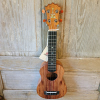 KoAloha Soprano Solid Koa KSM-10 Pikake Satin Finish Made in Hawaii Ukulele w/ Hard Case h840