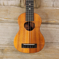 KoAloha Super Soprano Long Neck Solid Koa KSM-02 Made in Hawaii Ukulele w/ Hardcase h846