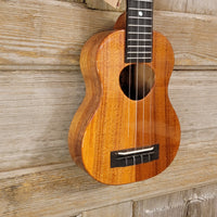 KoAloha Super Soprano Long Neck Solid Koa KSM-02 Made in Hawaii Ukulele w/ Hardcase h846