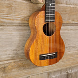 KoAloha Super Soprano Long Neck Solid Koa KSM-02 Made in Hawaii Ukulele w/ Hardcase h846