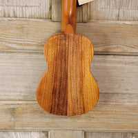 KoAloha Super Soprano Long Neck Solid Koa KSM-12 Pikake Satin Finish Made in Hawaii Ukulele w/ Hard Case h847