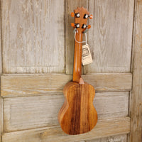 KoAloha Super Soprano Long Neck Solid Koa KSM-12 Pikake Satin Finish Made in Hawaii Ukulele w/ Hard Case h847