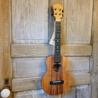 KoAloha Tenor Slimline Pikake All Solid Koa KTM-S10 Ukulele w/ Thinline Hard Case h859