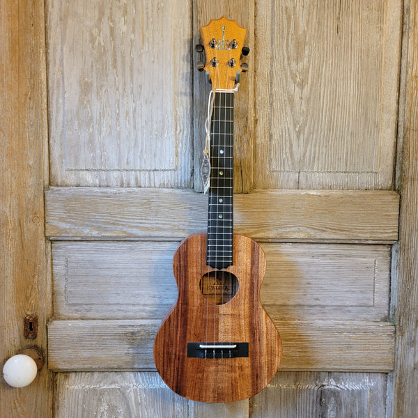 KoAloha Tenor Slimline Pikake All Solid Koa KTM-S10P Satin Finish with LR Baggs Pickup Ukulele w/ Thinline Hard Case h860