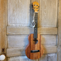 KoAloha Tenor Slimline Pikake All Solid Koa KTM-S10P Satin Finish with LR Baggs Pickup Ukulele w/ Thinline Hard Case h860