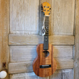 KoAloha Tenor Slimline Pikake All Solid Koa KTM-S10P Satin Finish with LR Baggs Pickup Ukulele w/ Thinline Hard Case h860