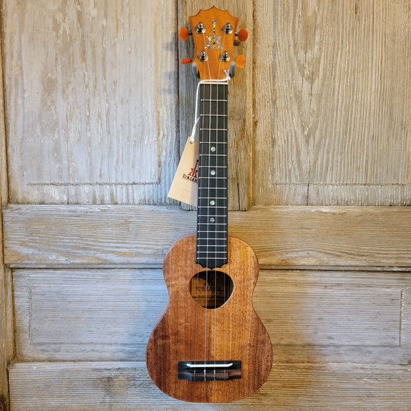 KoAloha Super Soprano Long Neck Solid Koa KSM-12 Pikake Satin Finish Made in Hawaii Ukulele w/ Hard Case h862