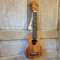 KoAloha Super Soprano Long Neck Solid Koa KSM-12 Pikake Satin Finish Made in Hawaii Ukulele w/ Hard Case h862