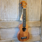 KoAloha Super Soprano Long Neck Solid Koa KSM-12 Pikake Satin Finish Made in Hawaii Ukulele w/ Hard Case h862