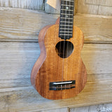KoAloha Super Soprano Long Neck Solid Koa KSM-12 Pikake Satin Finish Made in Hawaii Ukulele w/ Hard Case h862