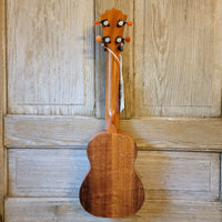 KoAloha Super Soprano Long Neck Solid Koa KSM-12 Pikake Satin Finish Made in Hawaii Ukulele w/ Hard Case h862