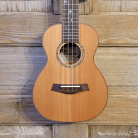 Ohana Concert CK-50ME Solid Ceder Top Laminate Macassar Ebony Slotted Headstock Ukulele h887