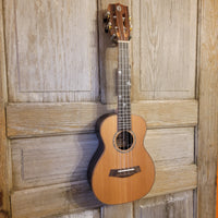 Ohana Concert CK-50ME Solid Ceder Top Laminate Macassar Ebony Slotted Headstock Ukulele h887