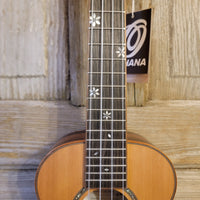 Ohana Concert CK-50ME Solid Ceder Top Laminate Macassar Ebony Slotted Headstock Ukulele h888