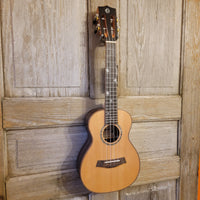 Ohana Concert CK-50ME Solid Ceder Top Laminate Macassar Ebony Slotted Headstock Ukulele h889