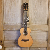Ohana Concert CK-50ME Solid Ceder Top Laminate Macassar Ebony Slotted Headstock Ukulele h889