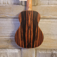 Ohana Concert CK-50ME Solid Ceder Top Laminate Macassar Ebony Slotted Headstock Ukulele h889