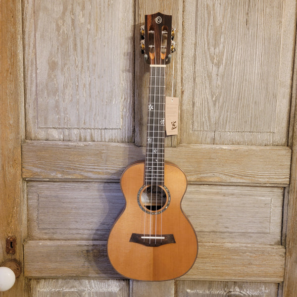 Ohana Concert CK-50ME Solid Ceder Top Laminate Macassar Ebony Slotted Headstock Ukulele h890