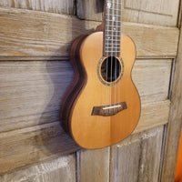 Ohana Concert CK-50ME Solid Ceder Top Laminate Macassar Ebony Slotted Headstock Ukulele h890