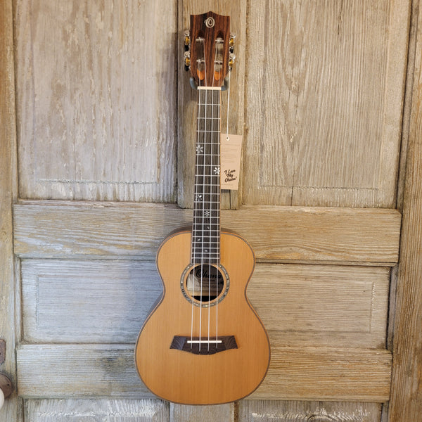 Ohana Concert CK-50ME Solid Ceder Top Laminate Macassar Ebony Slotted Headstock Ukulele h891