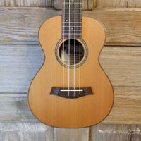 Ohana Concert CK-50ME Solid Ceder Top Laminate Macassar Ebony Slotted Headstock Ukulele h891