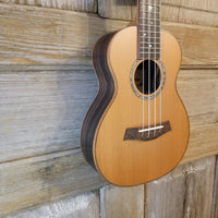 Ohana Concert CK-50ME Solid Ceder Top Laminate Macassar Ebony Slotted Headstock Ukulele h891