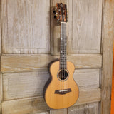 Ohana Concert CK-50ME Solid Ceder Top Laminate Macassar Ebony Slotted Headstock Ukulele h893